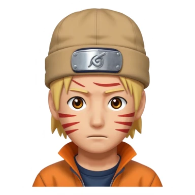 Naruto with hat  sticker
