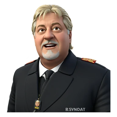 soviet man in black jacket sticker