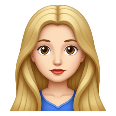 miss susana with long hair sticker