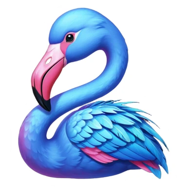 Blue Flamingo sticker