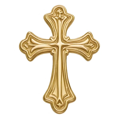 Chrome Hearts Gold Cross sticker