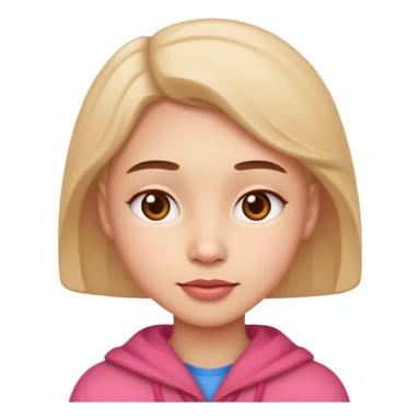 émue avec des joue rouge sticker