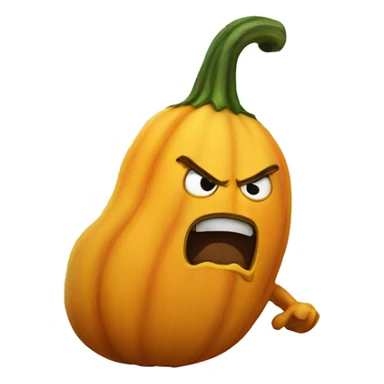 angry squash sticker