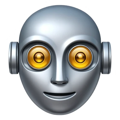 robot emoji wth $ eyes sticker
