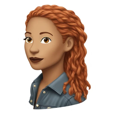 Chappell Roan, is an American singer and songwriter from Missouri. Working with collaborator Dan Nigro, the majority of her music is inspired by 1980s synth-pop copper red hair long sticker