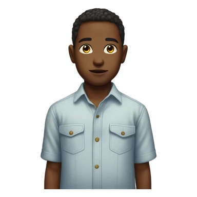 portrait of a boy in shirt sticker