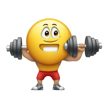 It’s gym time. A dumbbell combined with a clock  sticker