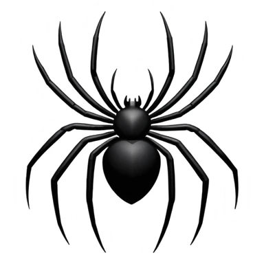 Create spider man logo emoji in black  sticker