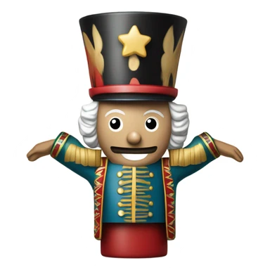 christmas nutcracker full body sticker