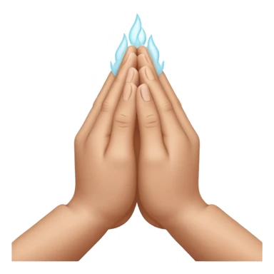 pray hands sticker