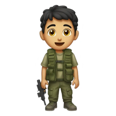 Palestinian kid after air strike sticker