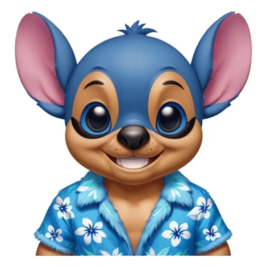 Stitch in Miami  sticker