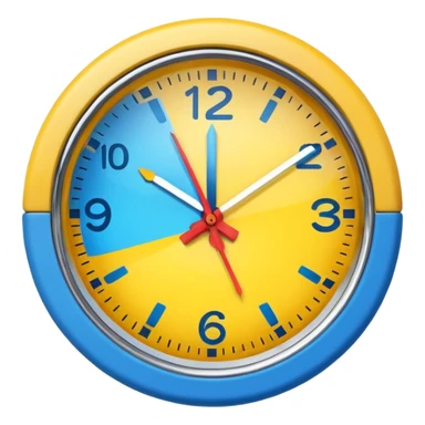 Only color clock emoji circle  sticker