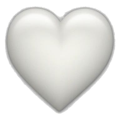 White heart for love sticker