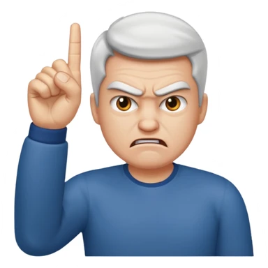 Cree moi un emoji d’un humain qui fait un doigt d’honneur  sticker