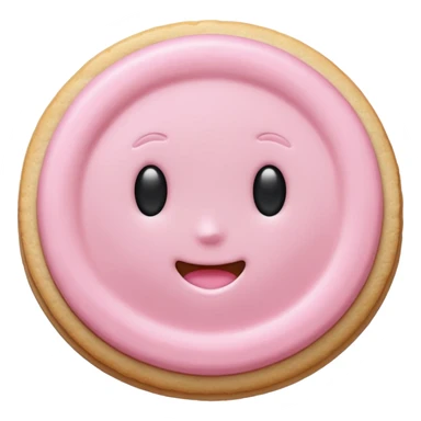 very light pink sugar cookie sticker