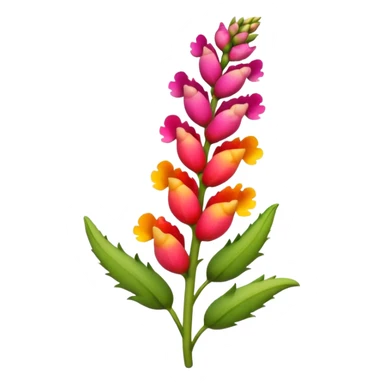 snapdragon flower sticker