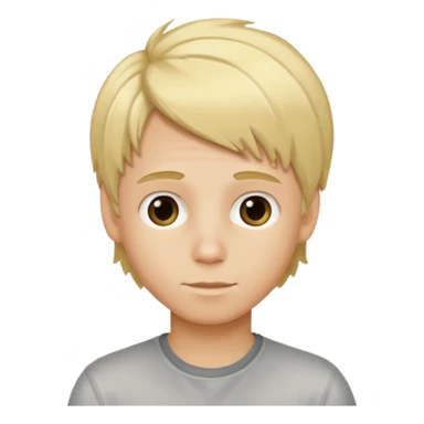 Je veux un garçon blond qui montre à la caméra ses cheveux avec des mèches blondes sticker