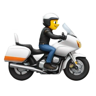 a motorcyclist rides with other motorcyclists sticker