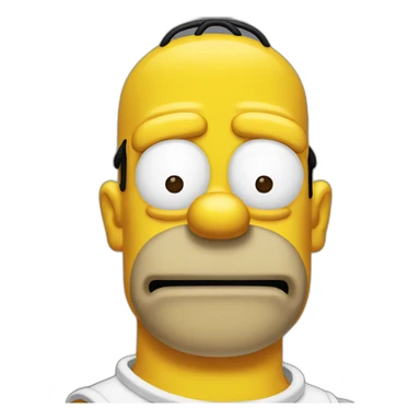 Homer simpson emoji sticker