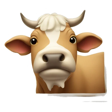 photo frame with picture of  an ox sticker