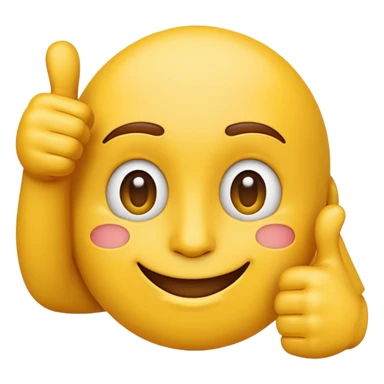 no worries emoji, calm face with a thumbs up sticker