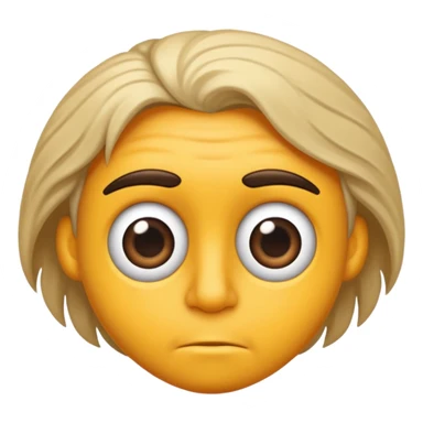 Emoji pour se moquer de quelq'un qui plier  sticker