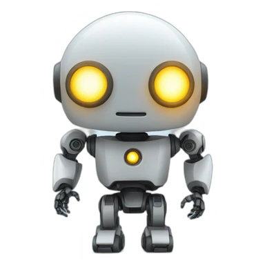ki robot with a light sticker