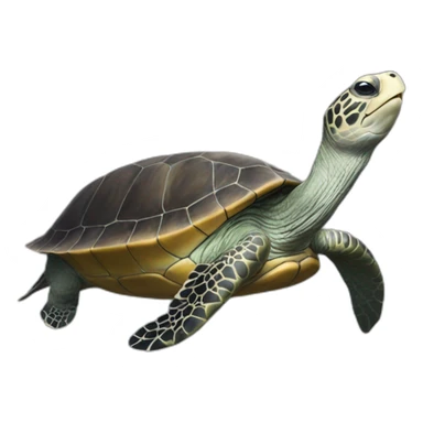 tortue sur baleine sticker
