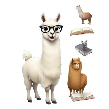 Teaching llama  sticker