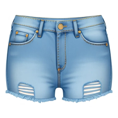 ultra realistic denim booty shorts sticker