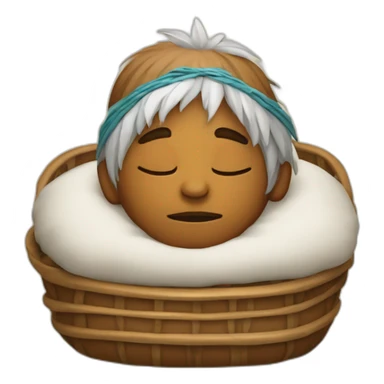 petit indien qui dort  sticker