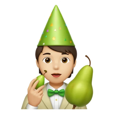 Birne die Party macht ok ohne Alkohol  sticker