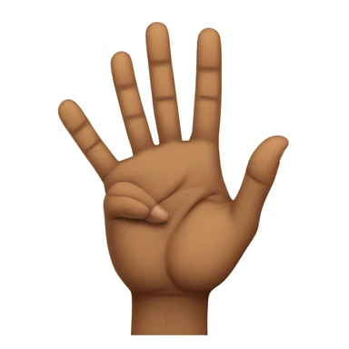 Basketball 3 point hand sign sticker