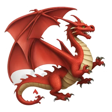 Dragon playing cards sticker