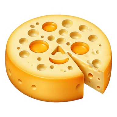 cheese full moon sticker