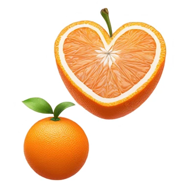 orange and love sticker