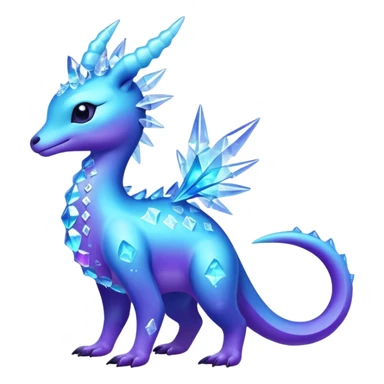 Shiny Exotic Colorful Amaura-Aurorus-Fakémon-hybrid-creature (full body)  sticker