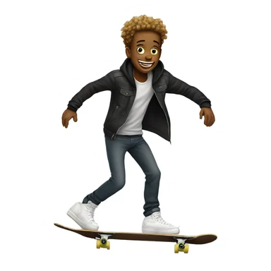 freaky skater boy sticker