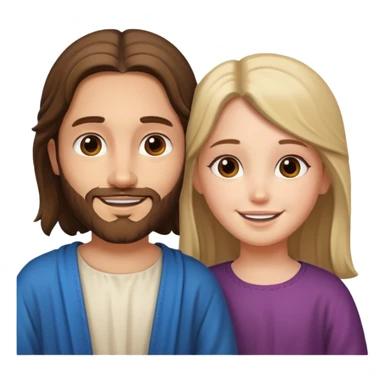 Jesus ans girl sticker