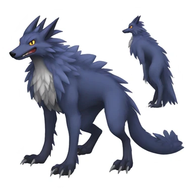 Lombax-Sergal-Nargacuga-Fakemon full body sticker