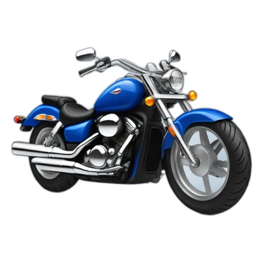 motorcycle blue honda shadow no windshield sticker