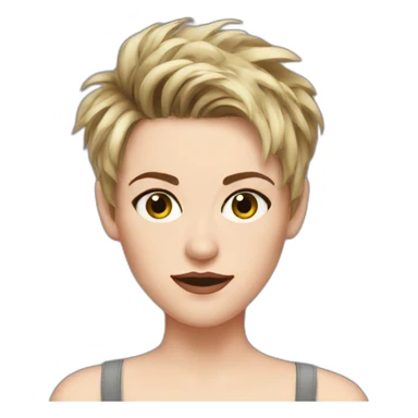 Kristen Stewart with short hair sticker