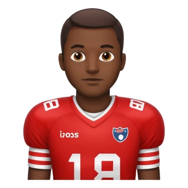 Man with football jerseys 
 sticker