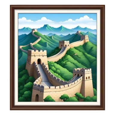 great wall of china sticker