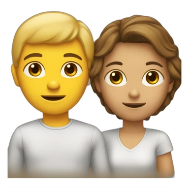 Deux personnes s'aiment sticker