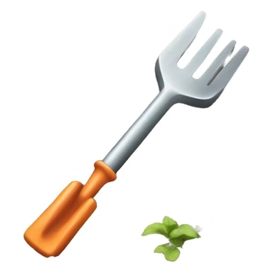 garden digging fork  sticker