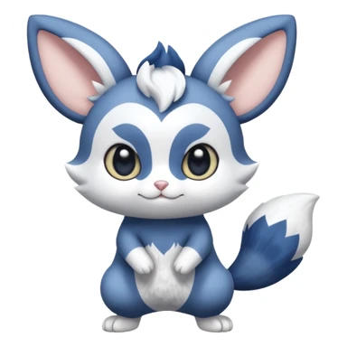 Meowstic-Minccino-fusion sticker