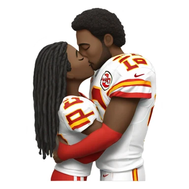 Chiefs kiss sticker