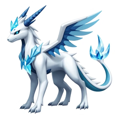 Modern Kyurem-reshiram-Glaceon-dialga-suicune-hybrid, full body sticker